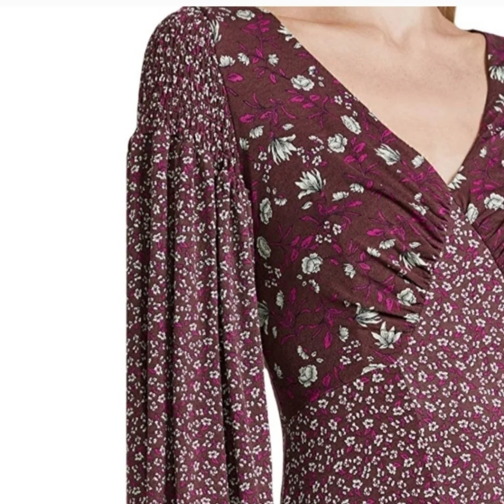 Free People Love Story Floral Long Sleeve Maxi Dress